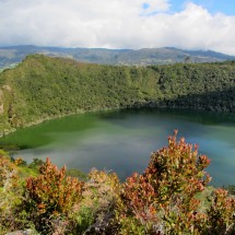 Mystic lake Laguna de Guatavita few kilometers South of Bogota